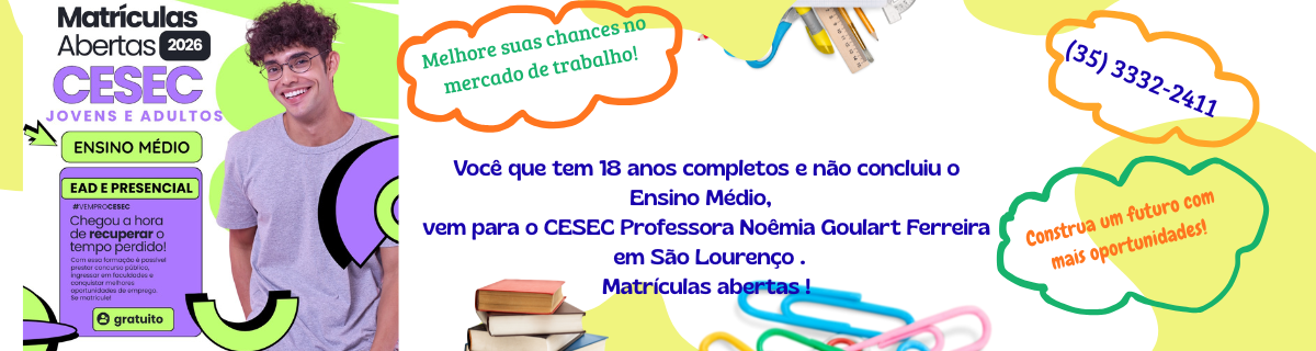 Imagem - CESEC está com matrículas abertas