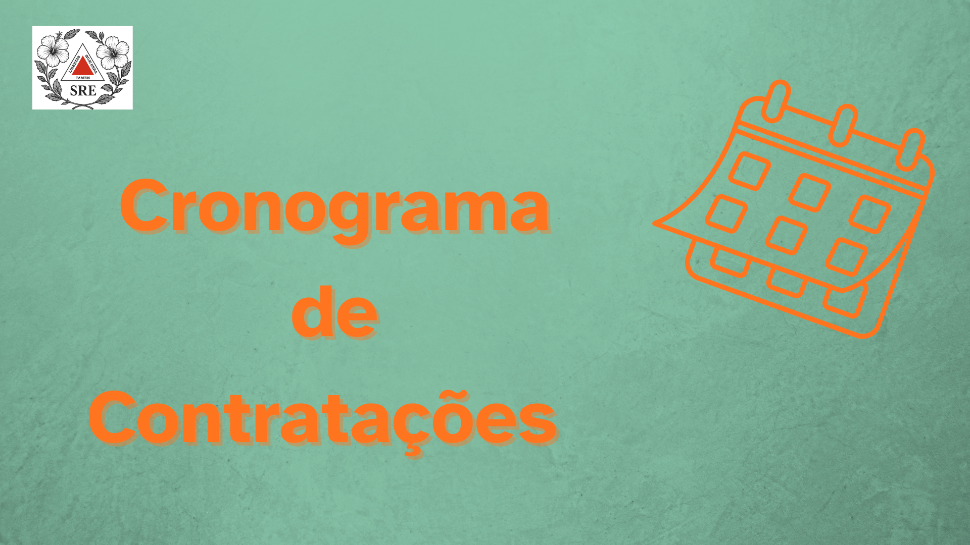 SRE  Caxambu divulga cronograma  para contratação presencial nas escolas