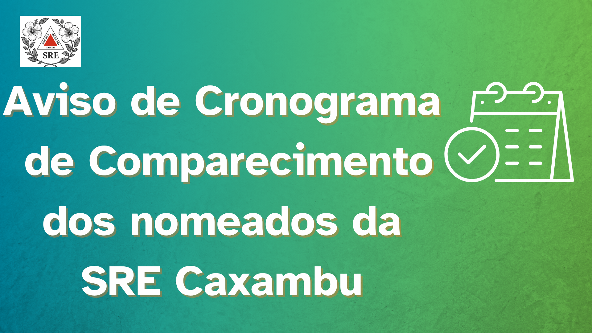 Cronograma de comparecimento dos nomeados em 24 de fevereiro de 2026