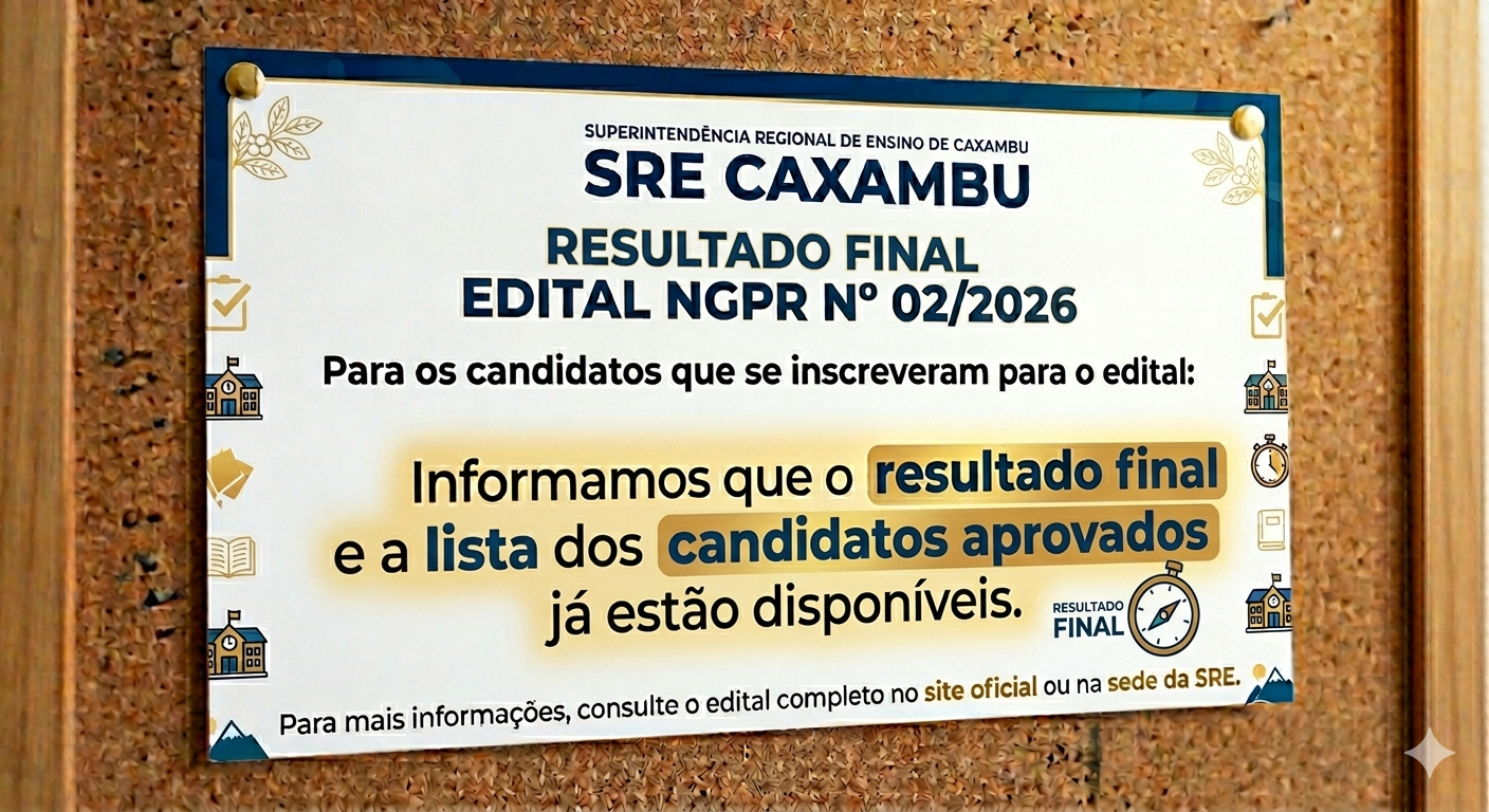 RESULTADO FINAL – EDITAL Nº 02/2026 – Programa de Recomposição das Aprendizagens (PRA)