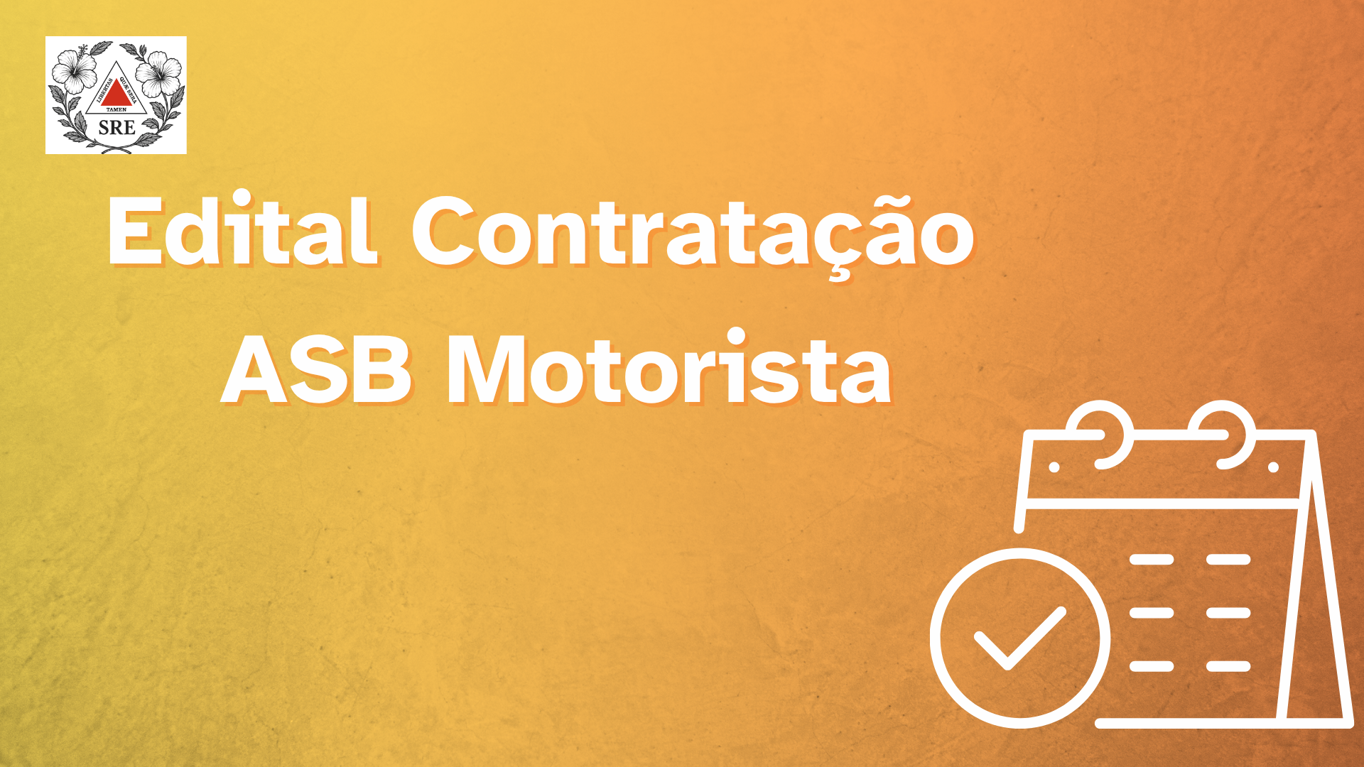 Edital SRE Caxambu – contratação ASB